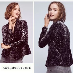 NWOT Anthropologie Velvet Blazer